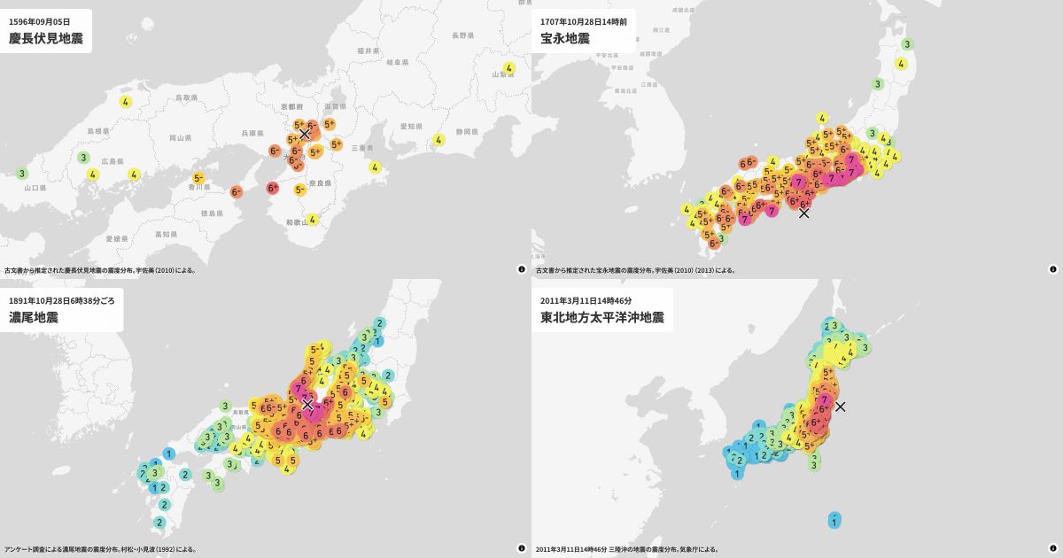 注目の地震のイメージ